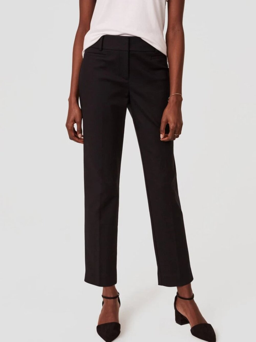 NWT Ann Taylor Loft The Riviera Black Pants Size 14